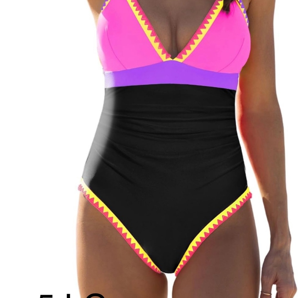 4 piece Lot! Vibrant Women's Swimsuit BUNDLE Size Large you get all four!
